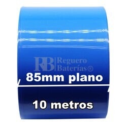 Termo retráctil PVC Azul 85mm especial células 18650 Litio 10 Metros