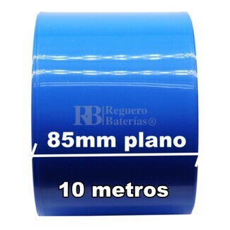 Termo retrctil PVC Azul 85mm especial clulas 18650 Litio 10 Metros