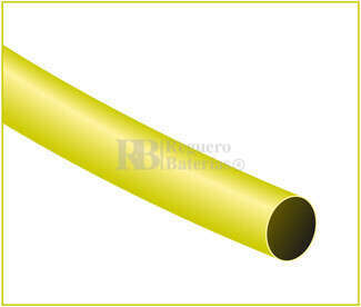 Tubo termoretrctil amarillo Largo 1200mm, Dimetro 1,2mm 