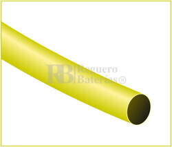 Tubo termoretrctil amarillo Largo 1200mm, Dimetro 6,4mm