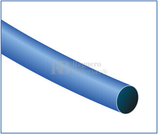 Tubo termoretrctil azul Largo 1200mm con Dimetro 1,6mm 