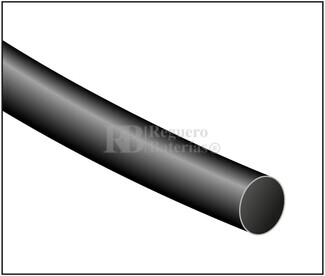 Tubo termoretrctil negro Largo 1200mm con Dimetro 1,6mm