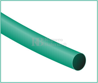Tubo termoretrctil verde Largo 1200mm, Dimetro 12,7mm