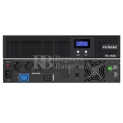 UPS 3000VA 1800W Phasak PH 7530 Line Interactive Rack Sistema de Energ�a Ininterrumpida